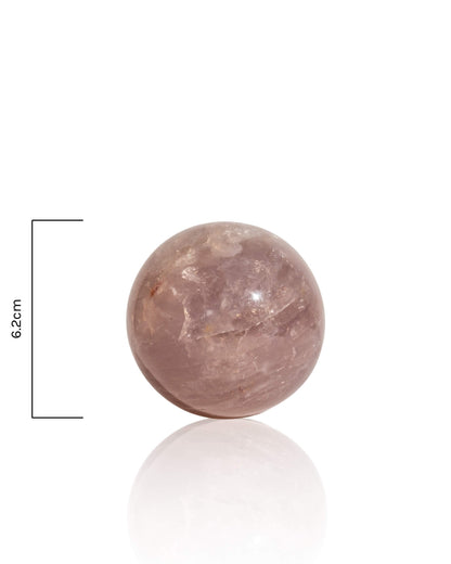 Lavender Rose Quartz Sphere - 33