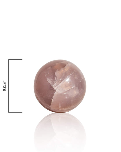 Lavender Rose Quartz Sphere - 34