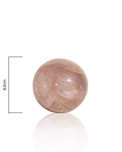 Lavender Rose Quartz Sphere - 35