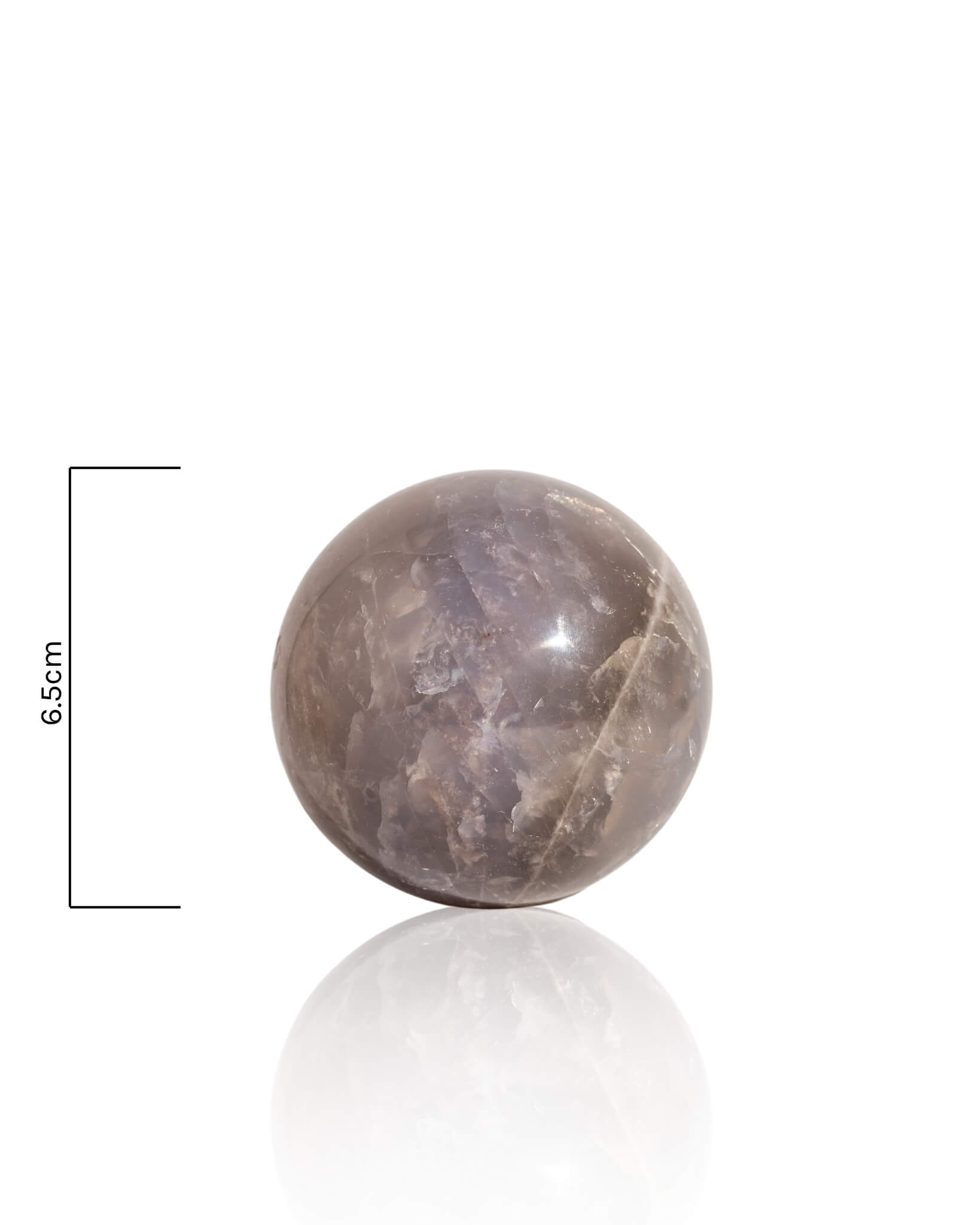 Blue Rose Quartz Sphere - 36A