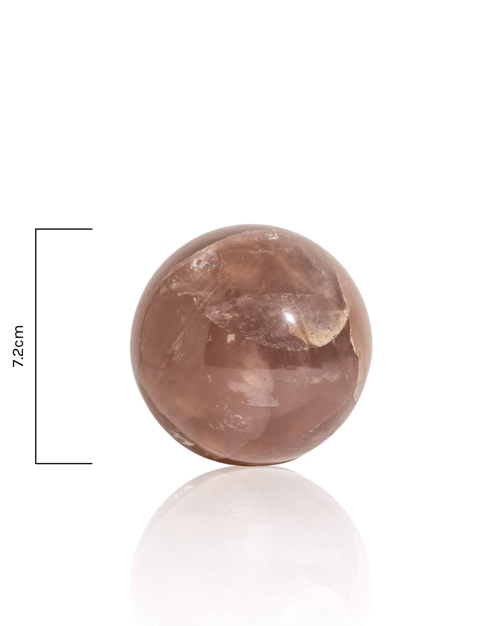 Lavender Rose Quartz Sphere - 42A