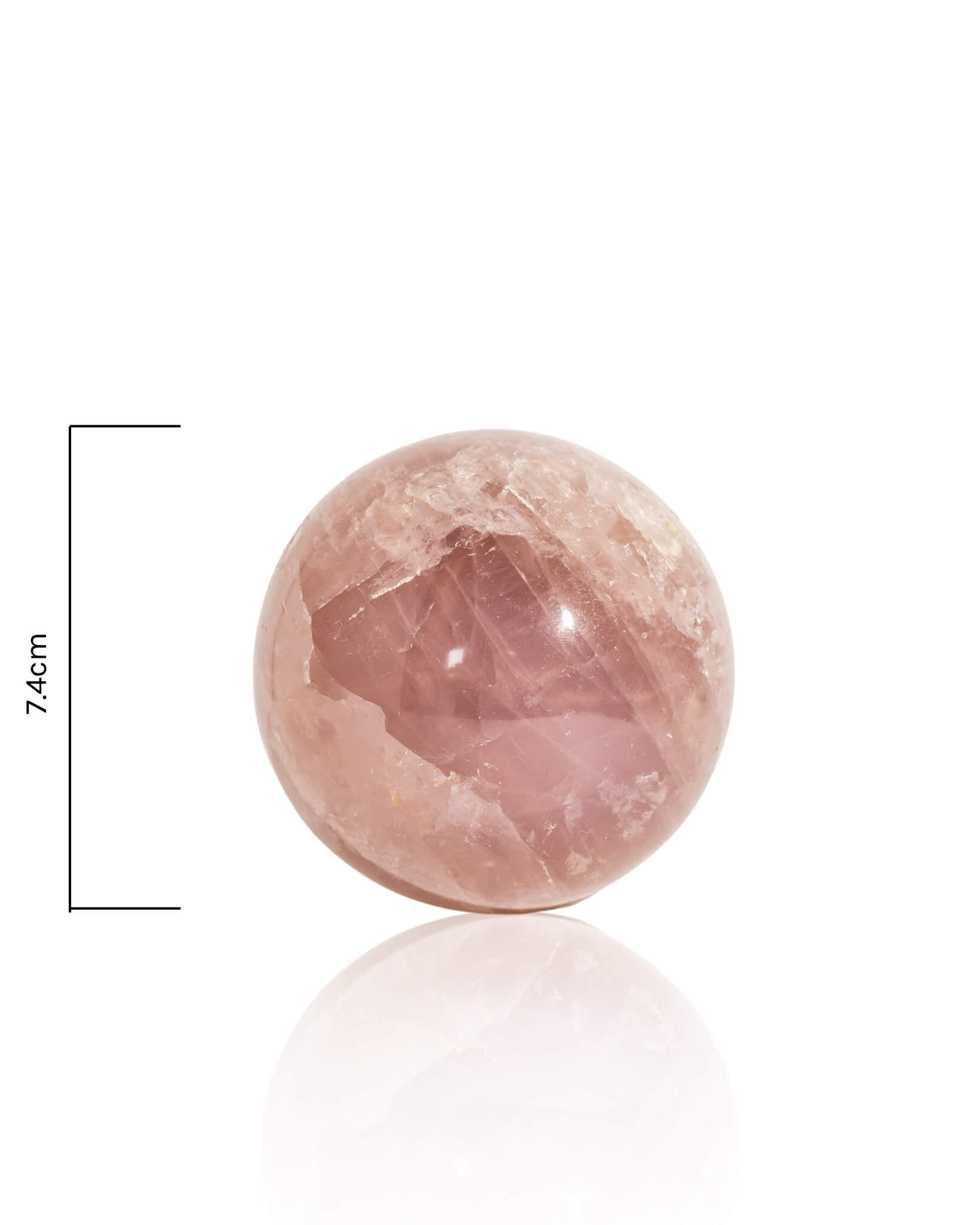 Rose Quartz Sphere - 48A