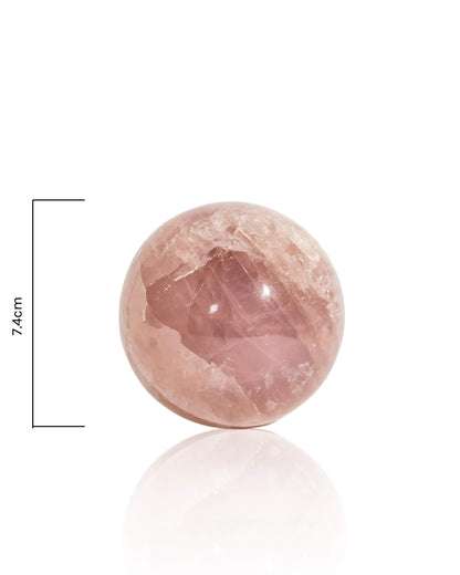 Rose Quartz Sphere - 48A