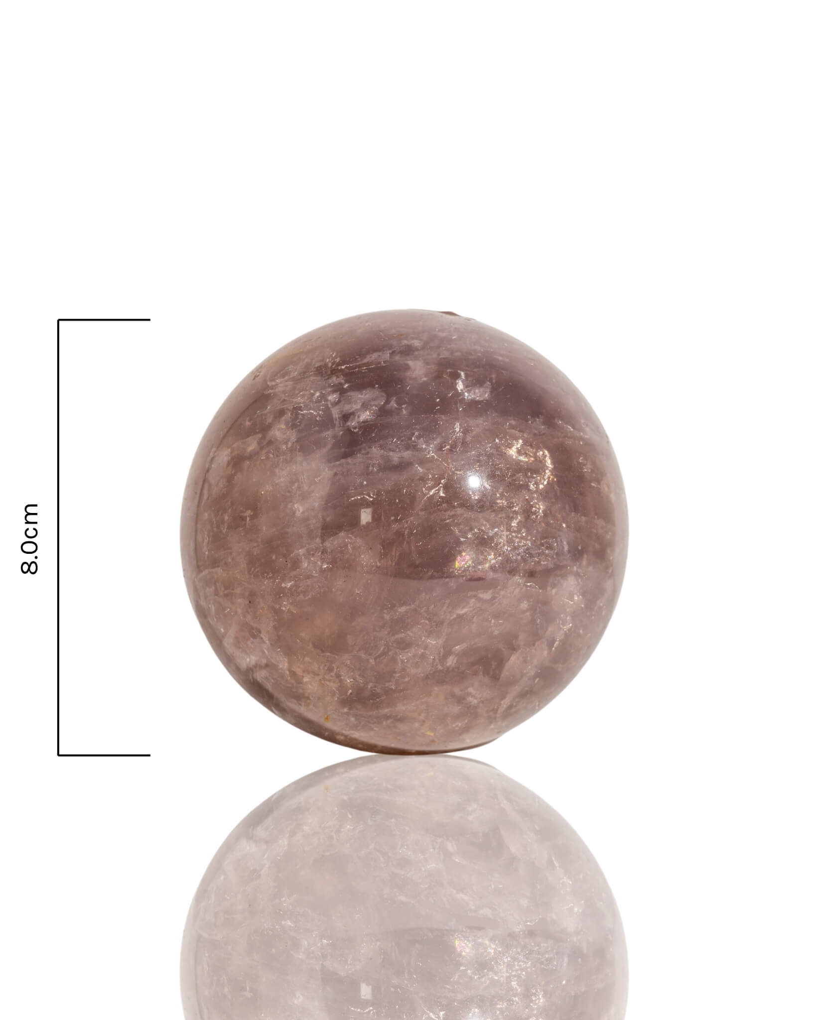 Blue Rose Quartz Sphere - 61