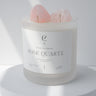 Rose Quartz Crystal Candle Healing Crystal