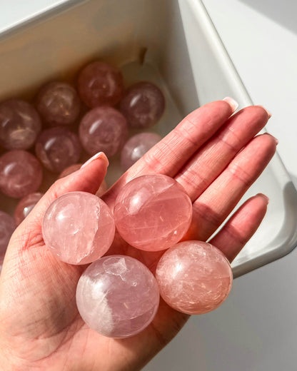 Rose Quartz Sphere Healing Crystal