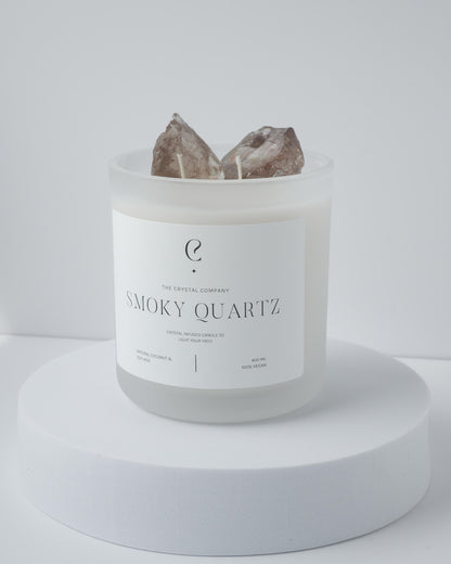 Smoky Quartz Crystal Candle Healing Crystal