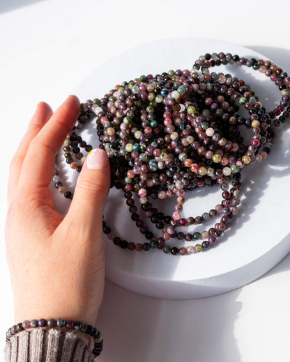 Watermelon Tourmaline 8mm Bracelet Healing Crystal