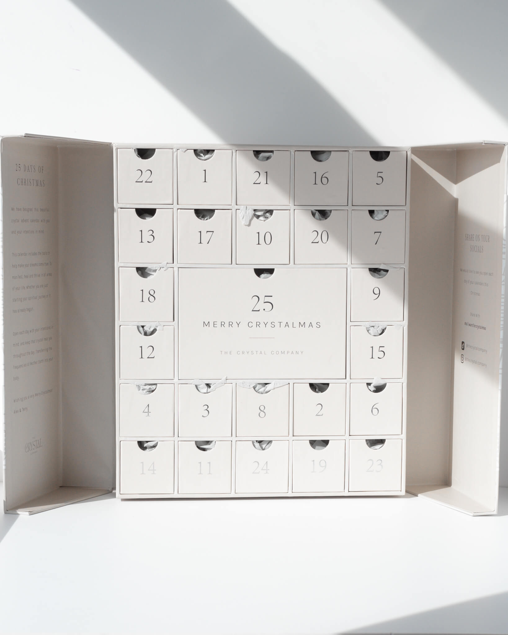 Christmas Crystal Advent Calendar 2025 The Crystal Company