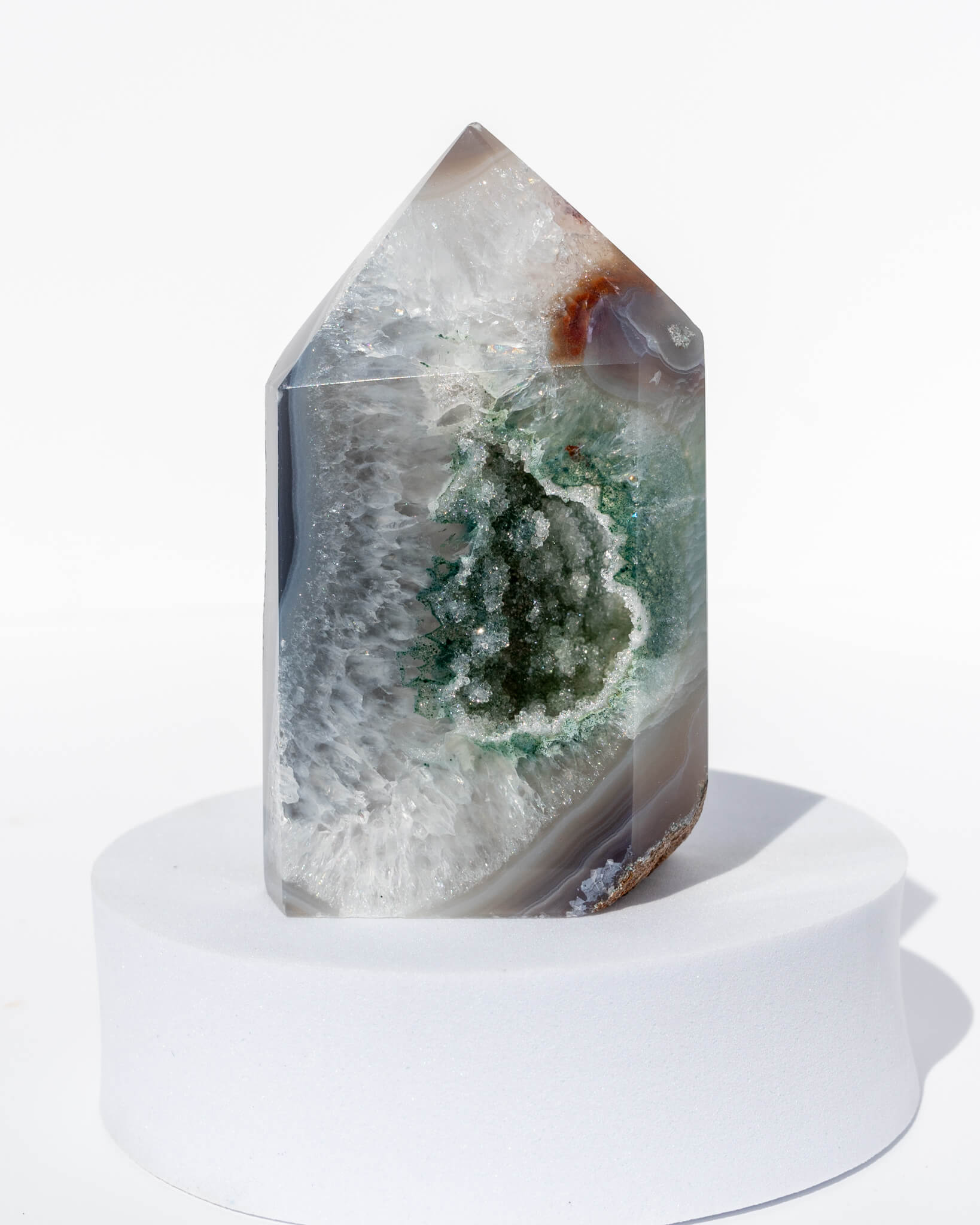 Druzy Agate Tower - 72