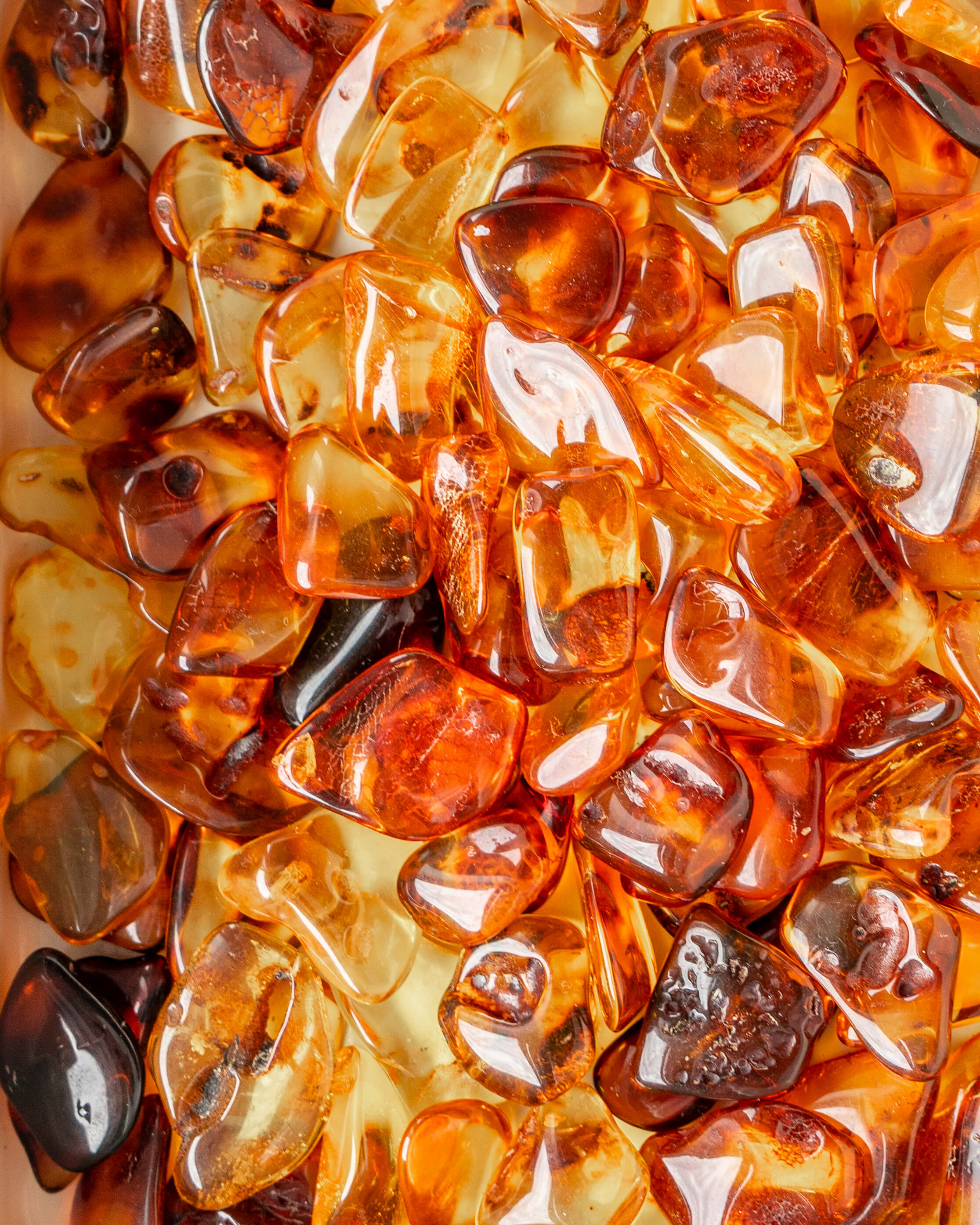 Baltic Amber Crystal Tumble Stone