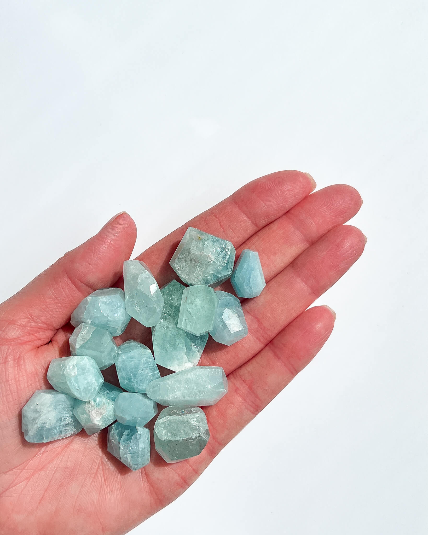 Faceted Aquamarine Healing Crystal