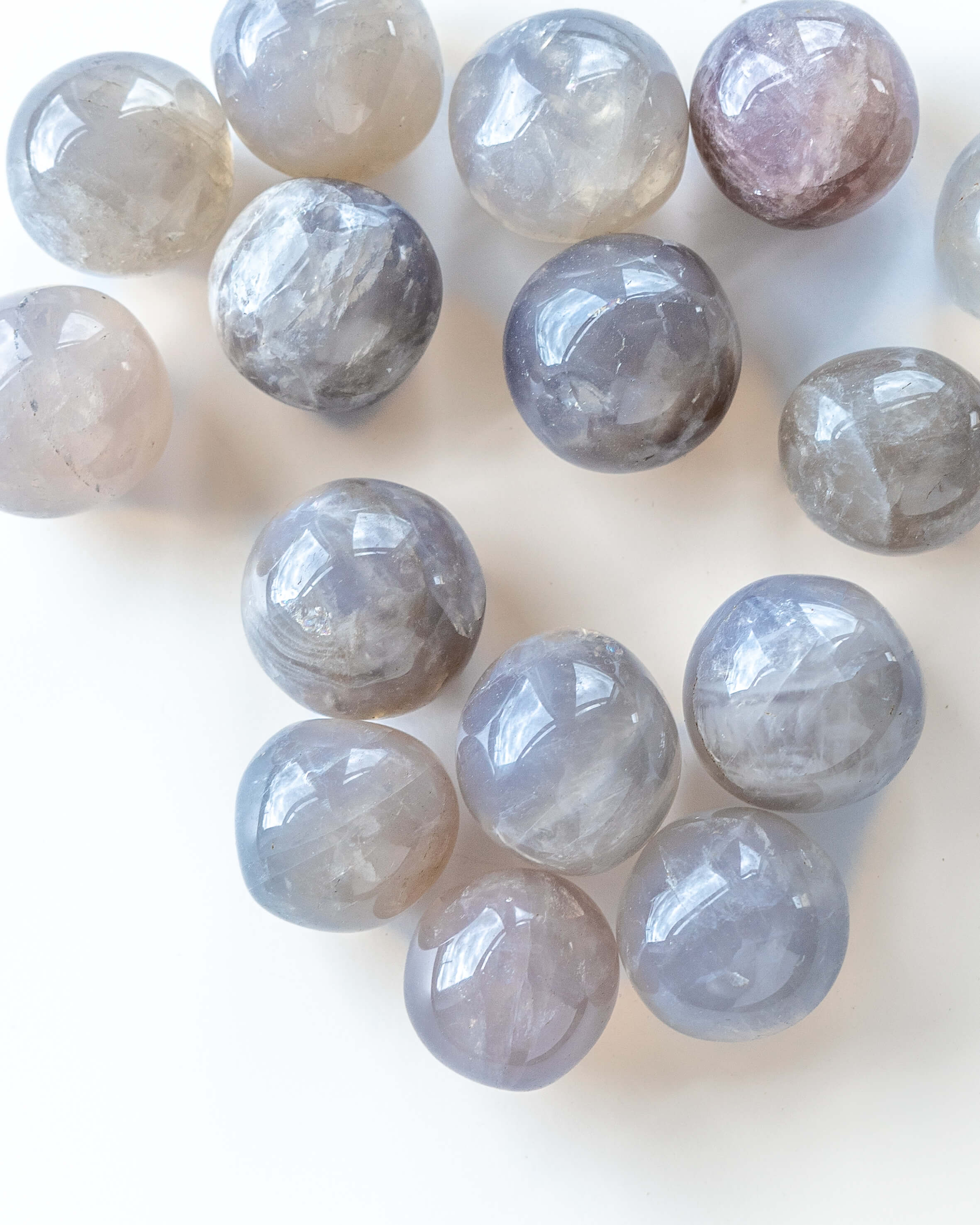 Blue Rose Quartz Crystal Tumble Stone