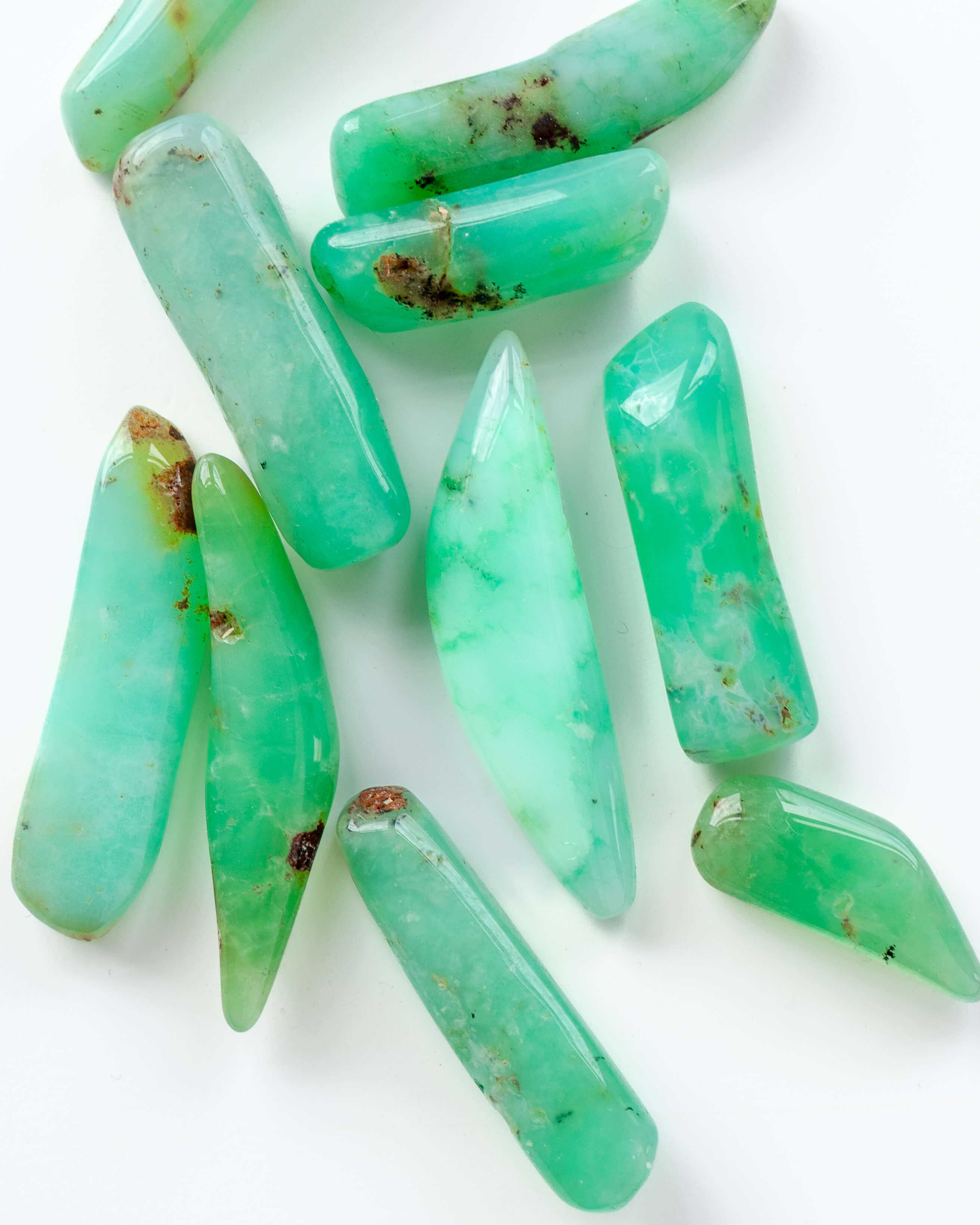 Chrysoprase crystal Stick