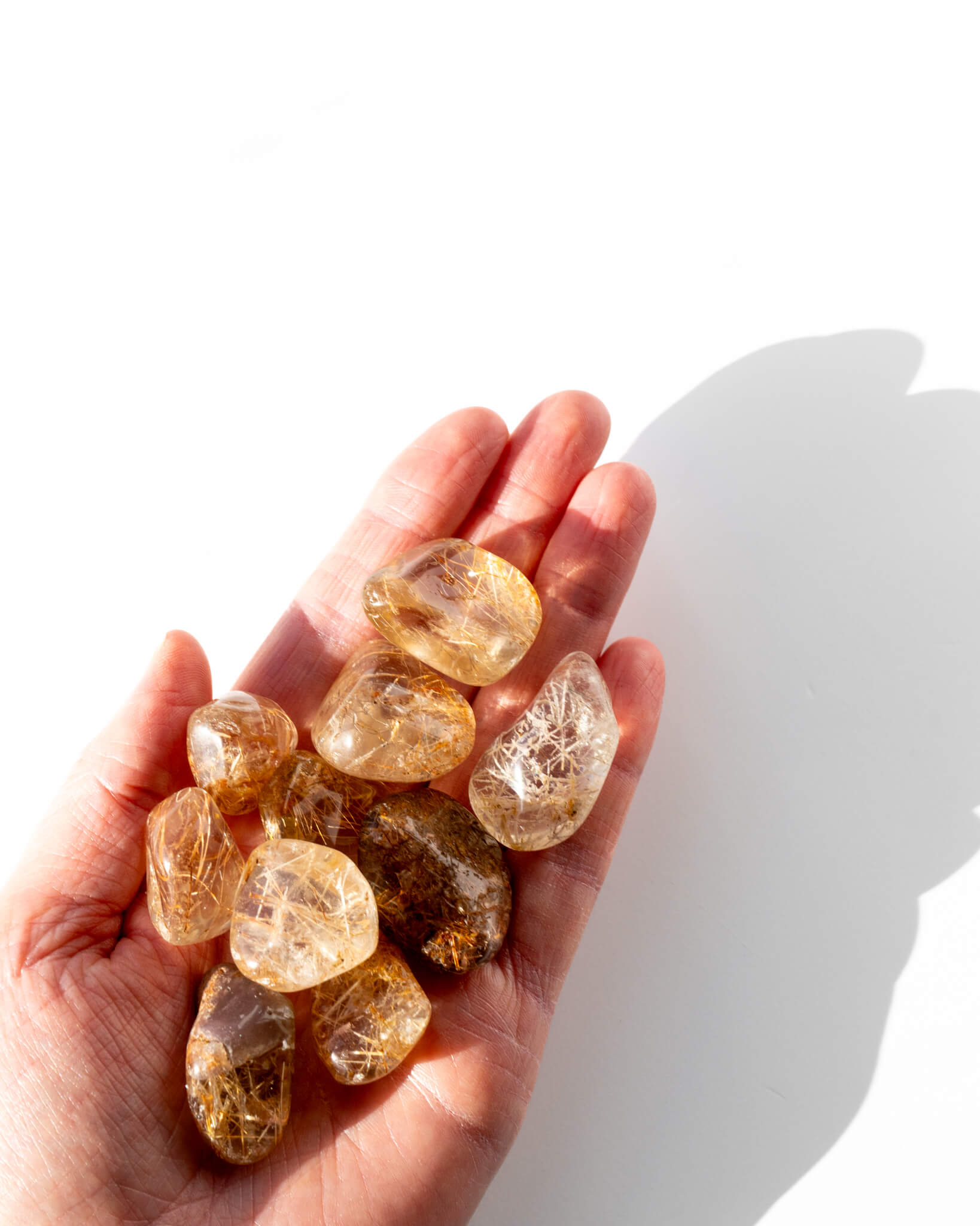 Rutile Quartz Tumble Stone Healing Crystal