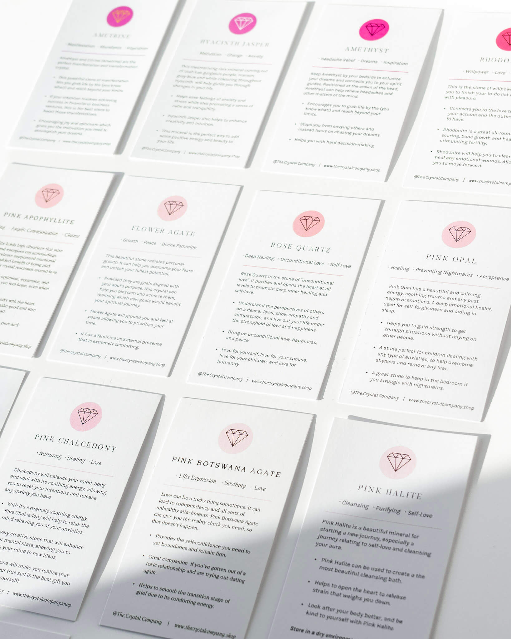 Crystal Description Card Healing Crystal