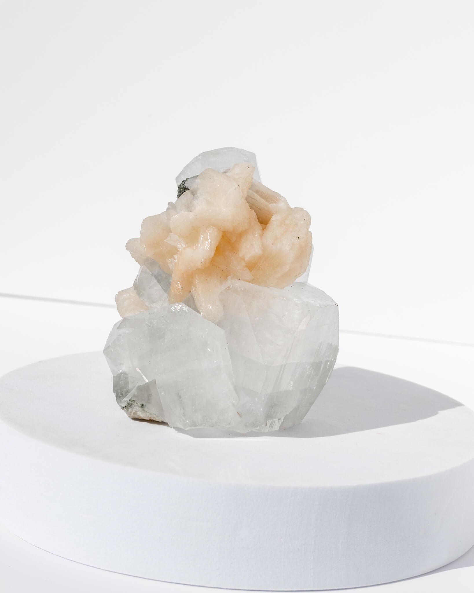 Apophyllite Cluster With Stilbite - 90