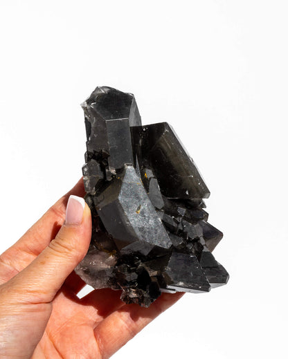Black Calcite Cluster - 225