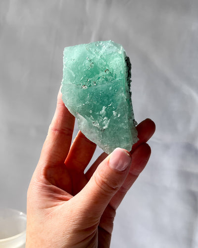 Green Fluorite With Pyrite - 78