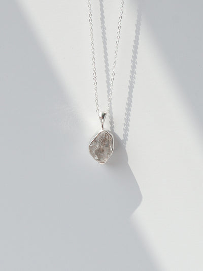Herkimer Diamond Pendant 925 Sterling Silver Necklace