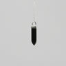 Black Onyx Crystal Necklace - 925 Sterling Silver