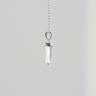 Clear Quartz Crystal Necklace - 925 Sterling Silver