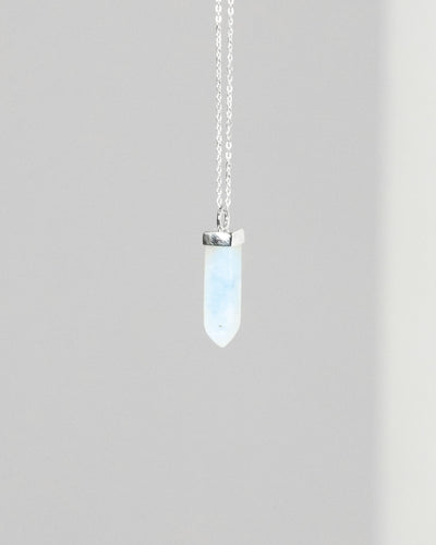 Rainbow Moonstone Pendant 925 Sterling Silver Necklace