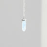 Rainbow Moonstone Pendant 925 Sterling Silver Crystal Necklace Healing Crystal