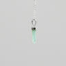 Aquamarine Point Pendant 925 Sterling Silver Crystal Necklace Healing Crystal