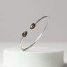 Ammolite Bangle 925 Sterling Silver Bracelet Healing Crystal