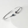 Tanzanite Faceted Bangle 925 Sterling Silver Bracelet Healing Crystal