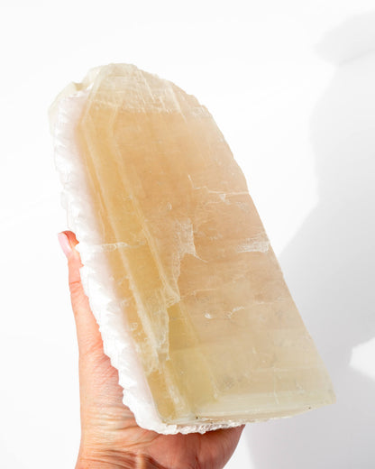 Mangano Calcite & Yellow Calcite Healing Crystal