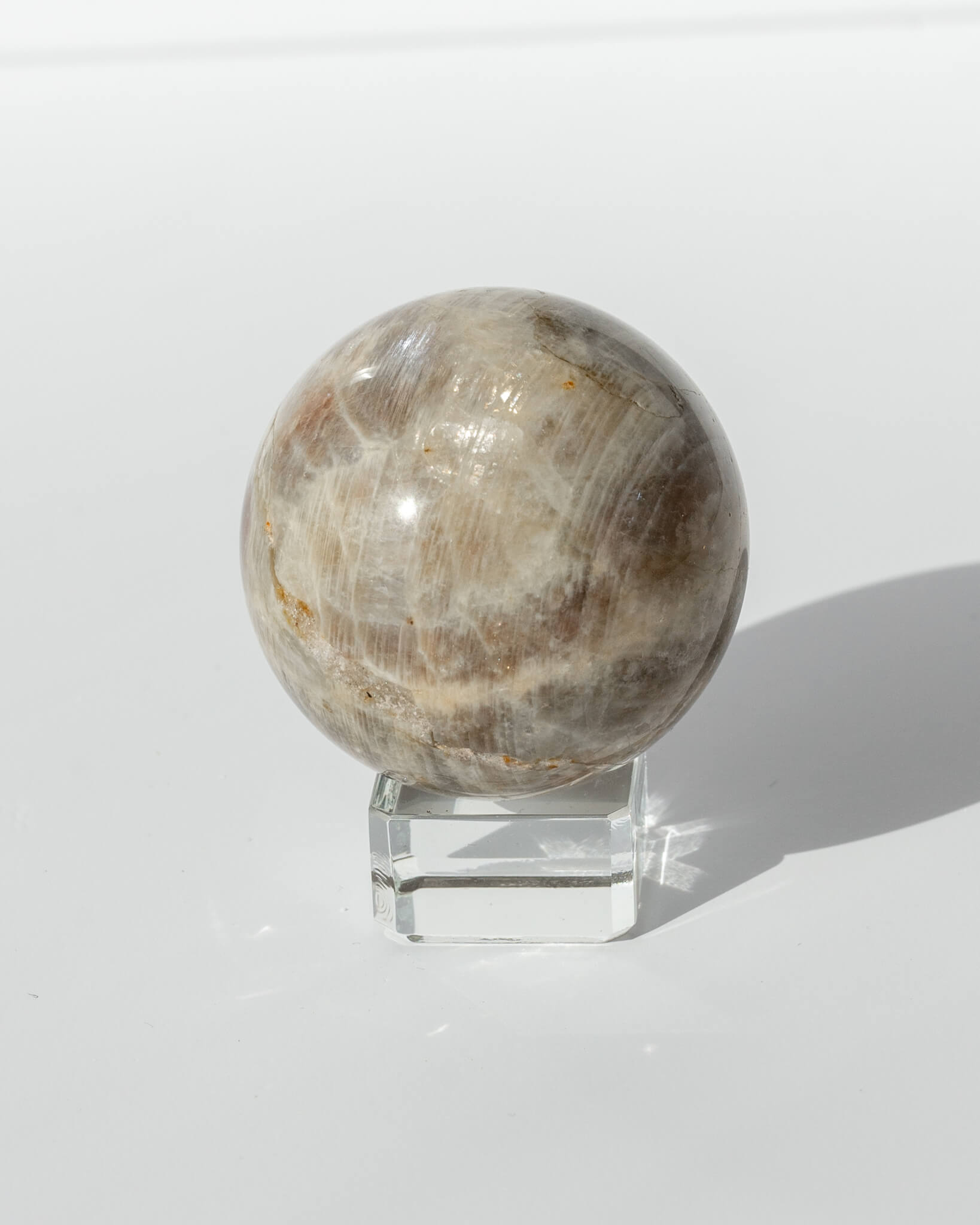 Sunstone Moonstone Sphere - 42