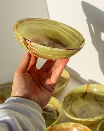 Green Onyx Bowl Healing Crystal