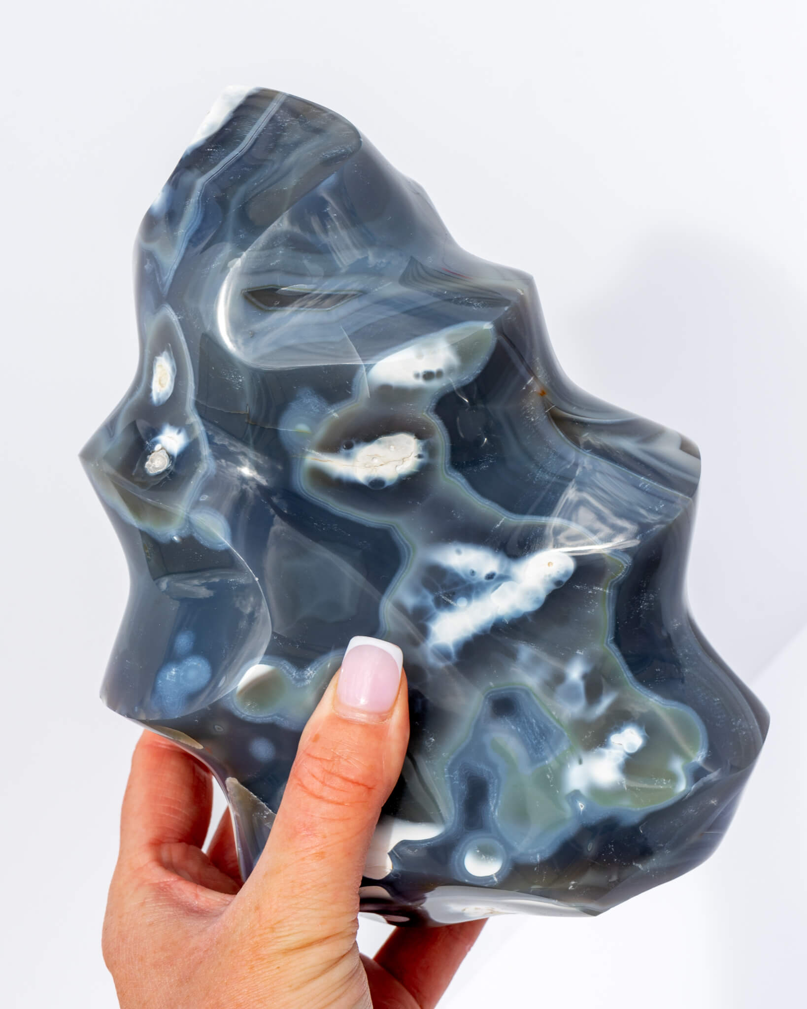 Orca Agate Flame Healing Crystal