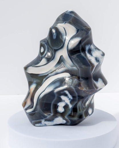 Orca Agate Flame Healing Crystal