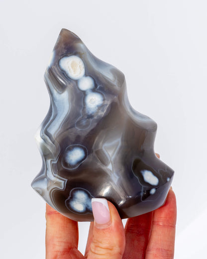 Orca Agate Flame Healing Crystal