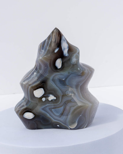 Orca Agate Flame Healing Crystal