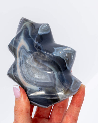 Orca Agate Flame Healing Crystal