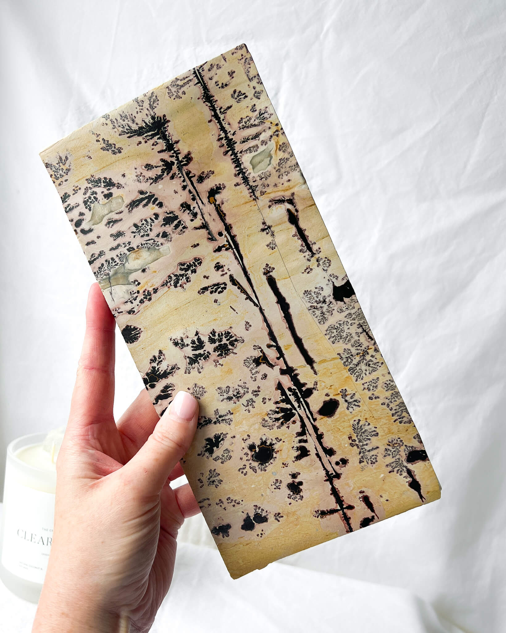 Picture Jasper Tile Healing Crystal