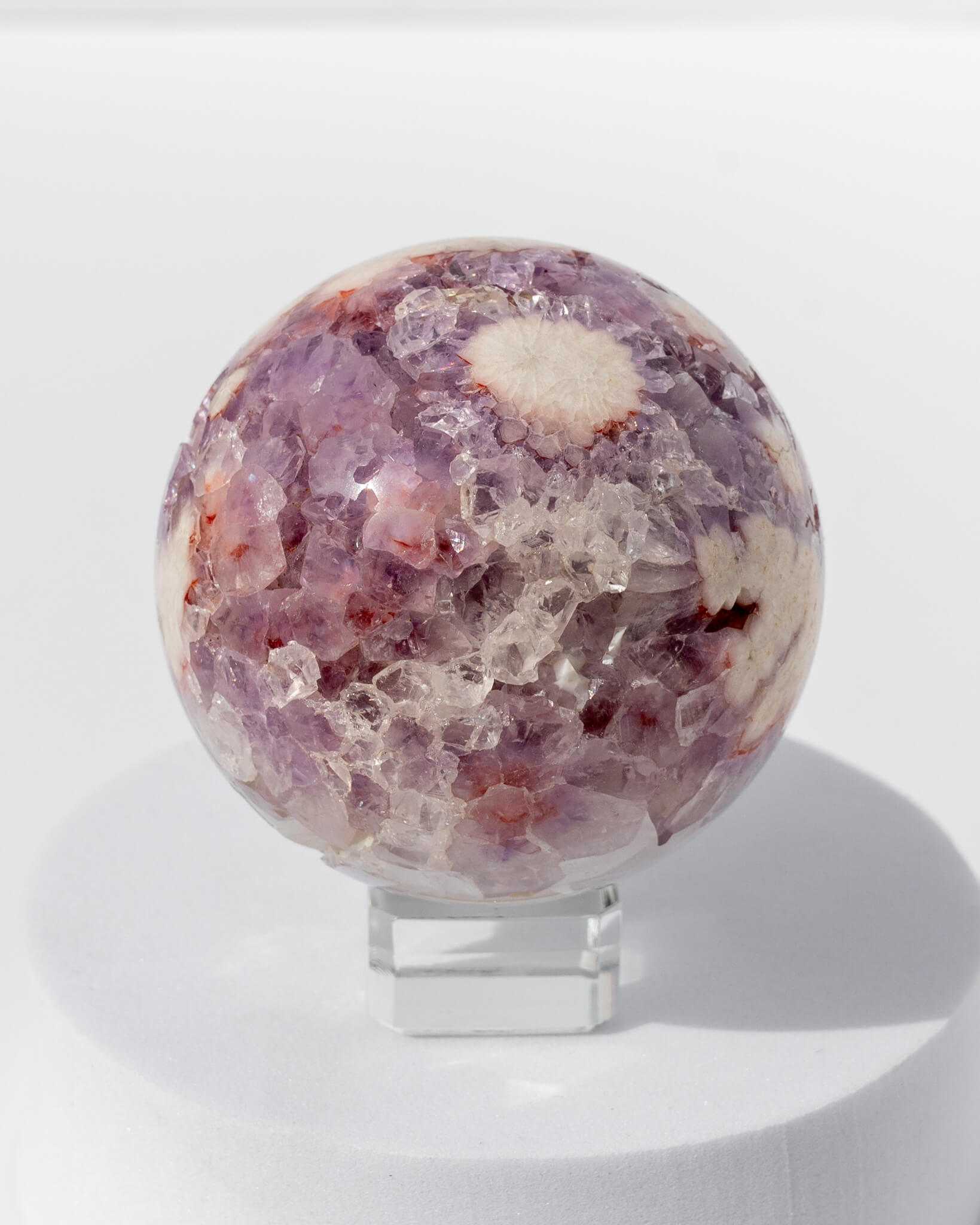 Pink Amethyst Sphere Healing Crystal