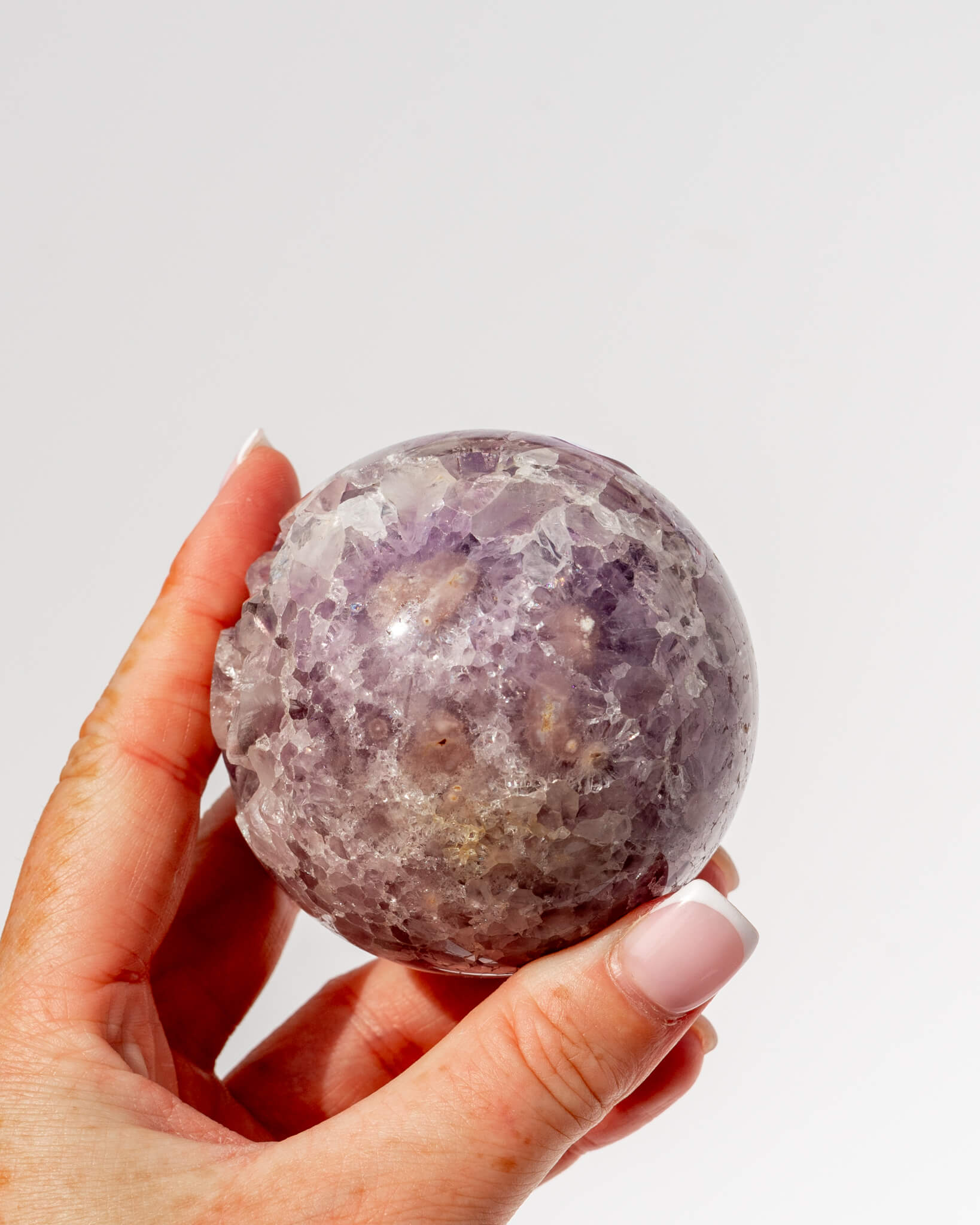 Pink Amethyst Sphere Healing Crystal