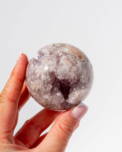 Pink Amethyst Sphere Healing Crystal