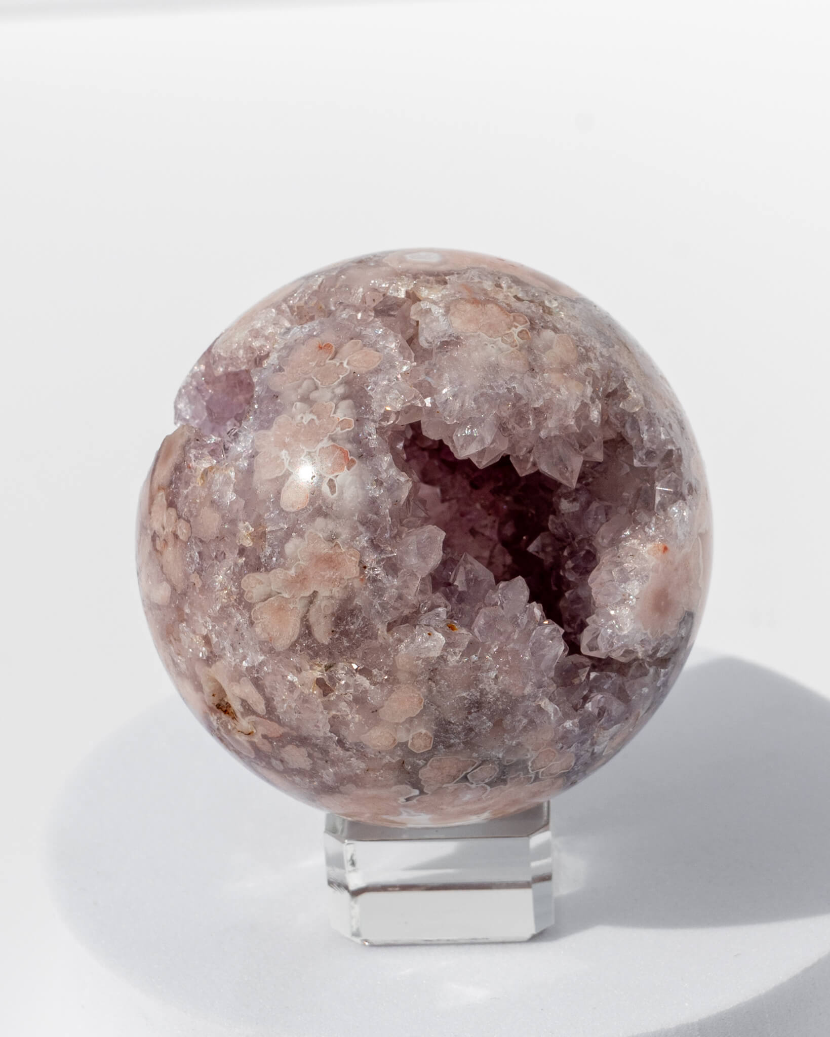 Pink Amethyst Sphere Healing Crystal