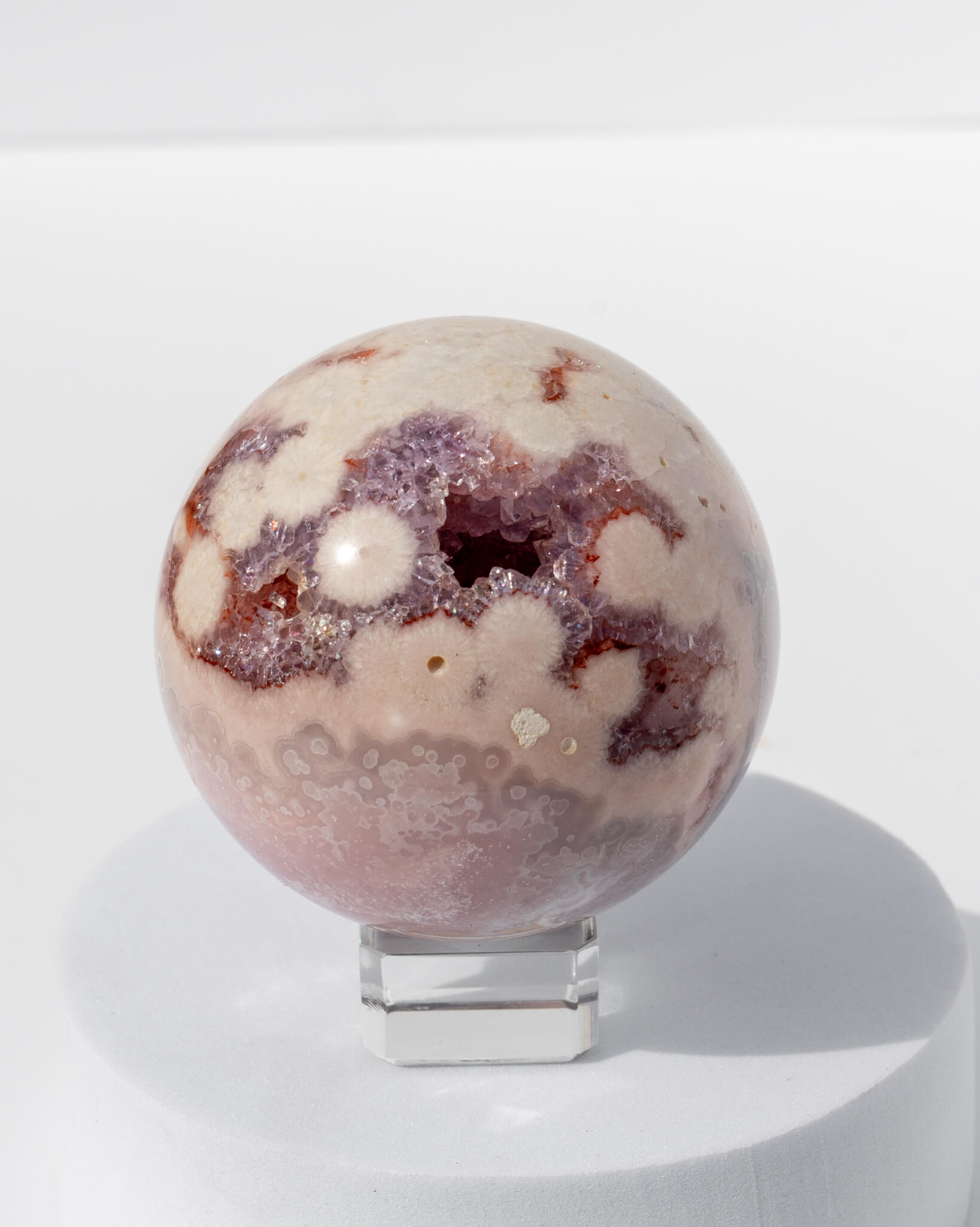 Pink Amethyst Sphere Healing Crystal