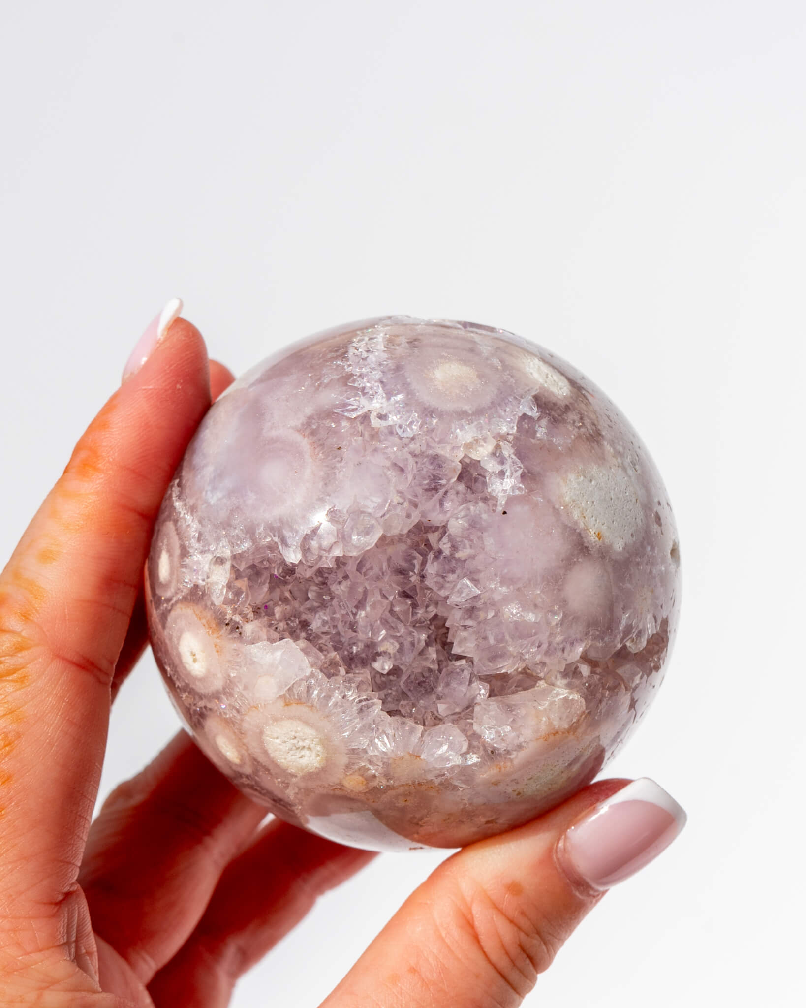 Pink Amethyst Sphere Healing Crystal