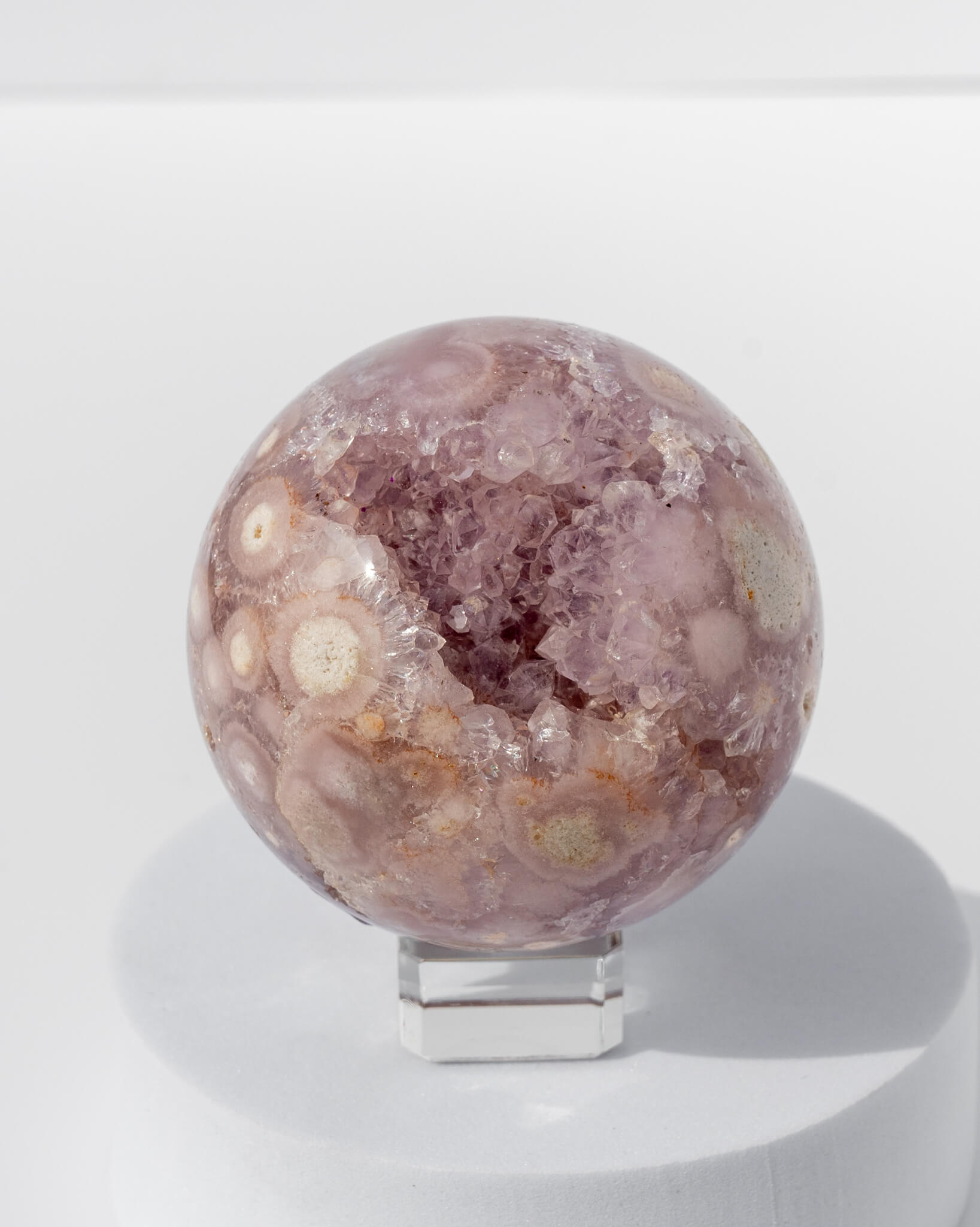 Pink Amethyst Sphere Healing Crystal