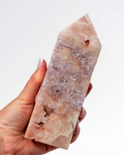 Pink Amethyst Tower Healing Crystal
