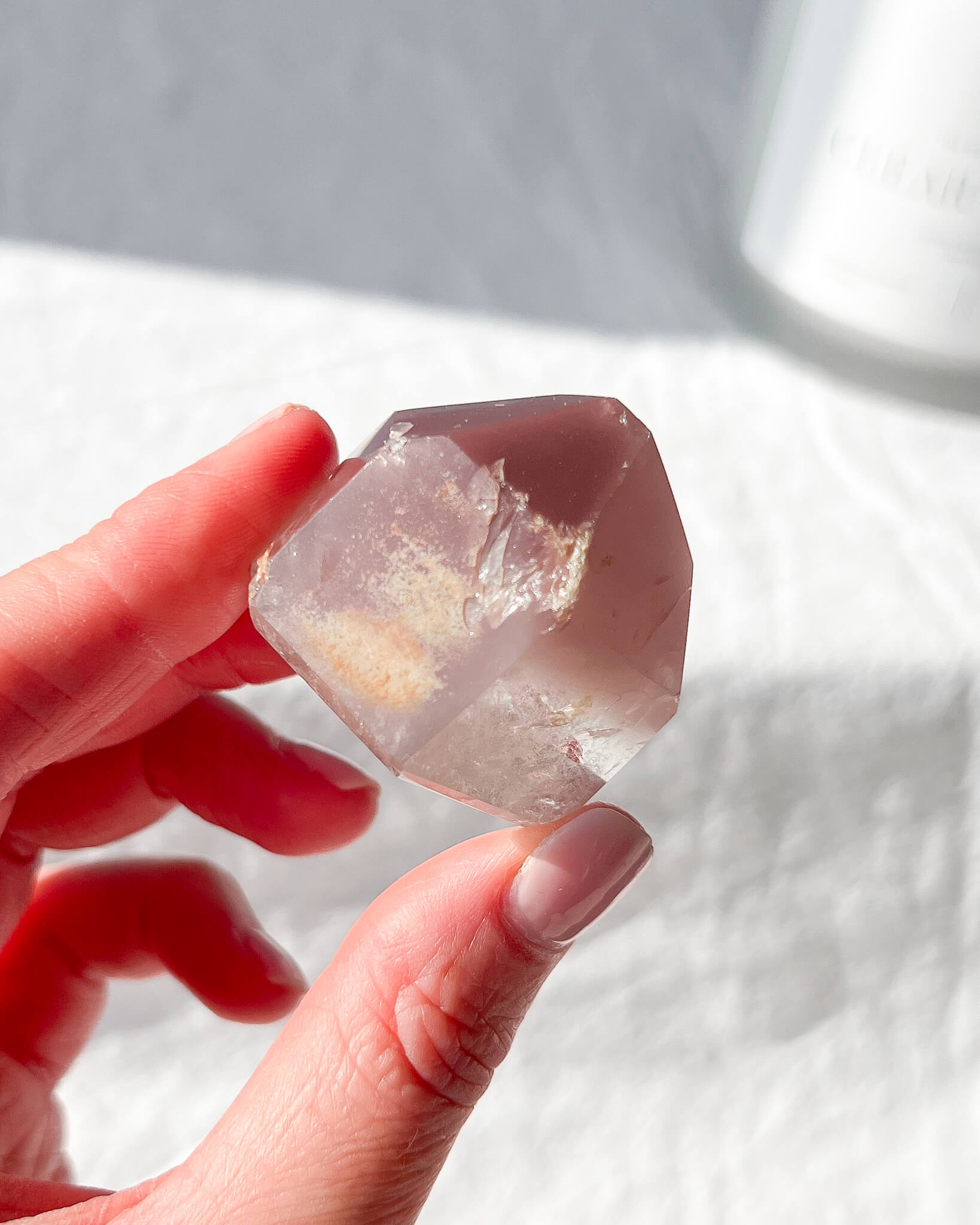 Pink Lithium Tower Healing Crystal