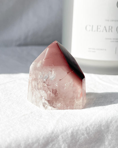 Pink Lithium Tower Healing Crystal